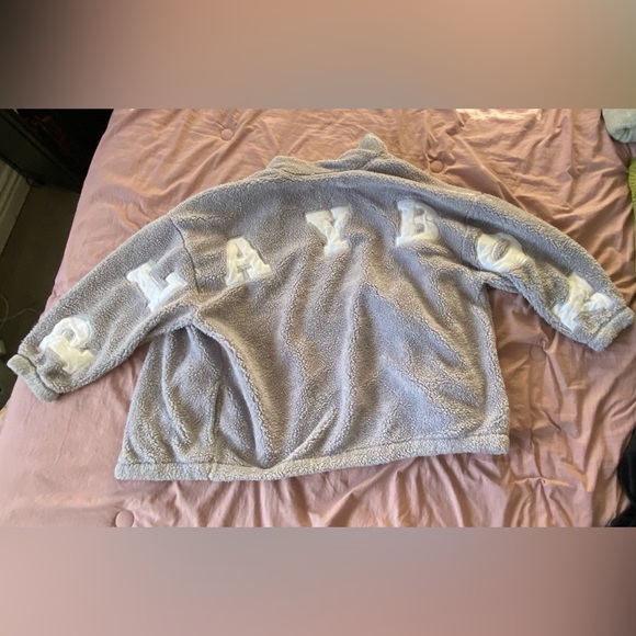 Playboy x pacsun light purple Sherpa jacket - Picture 3 of 3